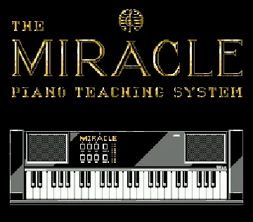 Miracle Piano Teaching System, The (France) screen shot title